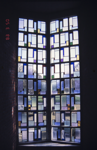  Glas-in-lood ramen in portiek Oosterhamrikkade 72, 74, Groningen 100920