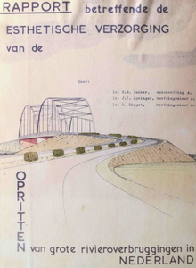 397481 Esthetische verzorging van de opritten van grote rivieroverbruggingen in Nederland, 1966-01-01