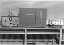468038 Dd018 vooronderzoek elnag - opstelling proefmodel toetsprobleem zandkolom (1967), 1967-02-27