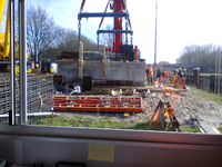 499884 Inhijsen prefab betonnen deel Noordelijke landhoofd Dr. Deelenlaanbrug Tilburg 1, 2015-01-31