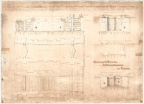 D18-21 Tekening van het Sas of Schutsluis in de Haven van Dirksland;Gemaakt onder directie van de Heeren Cornelis van ...