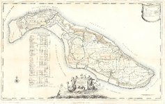 D18-43 Kaarte van 't Eiland Overflacque en Goedereede , 1793