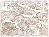 B18-39 Carte particuliere d'une Partie de la Hollande, de la Zelande, et du Brabant Hollandois,... (zie B18-38), 1748