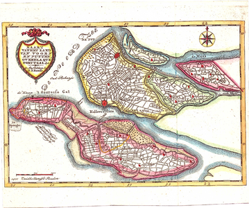 D18-31a Kaart van het land van Voorn en Putten, Overflaqué, Portugal &c. (zie nrs. D18-28 en 32 t/m 40), 1793