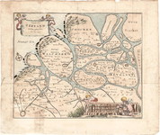 D17-55 Caerte van Zeeland. , origineel 1696, herdruk ca.1850