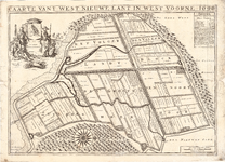 D17-07 Caarte vant West Nieuwe Lant in West Voorne 1696 , 1696