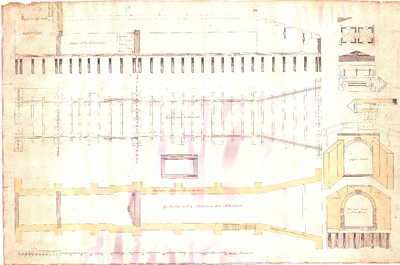 B19-12 Plan van Een Uitwatering Sluis , ca. 1830