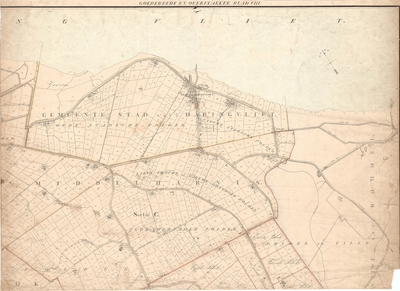B19-25 Kaart van de gemeenten Sommelsdijk, Middelharnis, Nieuwe Tonge en Oude Tonge (blad VIII), 1835