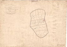 B19-61 Kaart van de Gemeente van Dirksland. gelegen in de Provincie Zuid-Holland , 1825
