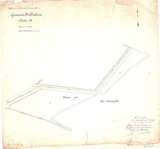 D19-28 Uittreksel uit het kadastrale minuutplan Gemeente Stellendam Sectie B. (zie cat.nr. D19-32), 1894