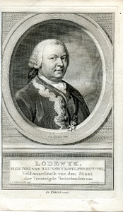 28 Lodewijk, Hertog van Brunswyk-Wolfwenbuttel, Veldmaarschalk van den Staat der Vereenigde Nederlanden enz. ...
