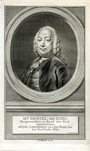 46 Mr. Daniel de Dieu, Burgemeester en Raad der Stad Amsterdam, eertijds Ambassadeur van den Staat aan het Russische ...