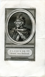 58 Floris de Vde Graaf van Holland. (1254-1296), 1786