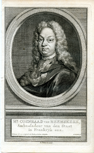77 Mr.Coenraad van Heemskerk, Ambassadeur van den Staat in Frankryk enz. (1646-1702), ca. 1750