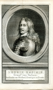 110 Henrik Kasimir, Graaf van Nassau, Stadhouder van Friesland, Groningen en Drente. (1573-1632), ca. 1750
