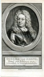 126 Godard van Reede, Graaf van Athlone enz. Veldmaarschalk der Vereenigde Nederlanden. (1644-1703), ca. 1750