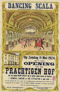 3880 Aankondiging door Dancing Scala (Goswin de Stassartstraat 84 te Mechelen) van de opening van de prachtige tuin met ...