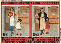 4574 Affiche naar aanleiding van de wetgevende verkiezingen van 1925, 1925