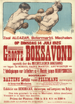 4693 Aankondiging door de Mechelse Boksbond van een grote boksavond tegen de school Saint martin Antwerpen. Deze avond ...