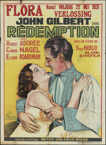 9898 Aankondiging van de filmvoorstelling 'Rédemption' vanaf vrijdag 22 mei 1931 in Zaal Flora, 1931
