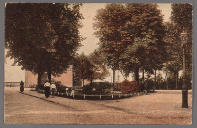 0520 Alphen. Plantsoen bij station, 1900-1910