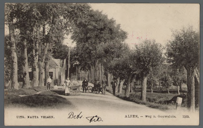 0698 Alfen, - weg n. Gouwsluis., 1900-1910