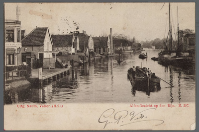 0719 Alfen.Gezicht op den Rijn., 1895-1905