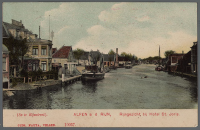 0724 Alfen a d Rijn, Rijngezicht bij Hotel St. Joris., 1895-1905