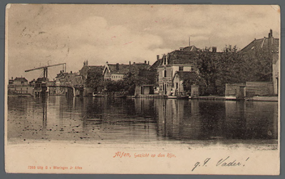 0816 Alfen, Gezicht op den Rijn., 1895-1905
