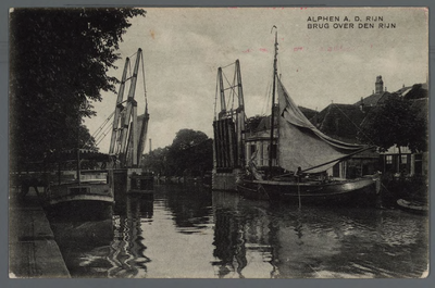 0817 Alphen a. d. Rijn; Brug over den Rijn, 1915-1925