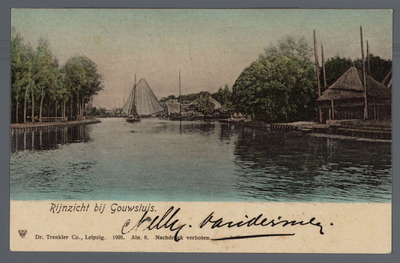 0922 Rijnzicht bij Gouwsluis., 1895-1905