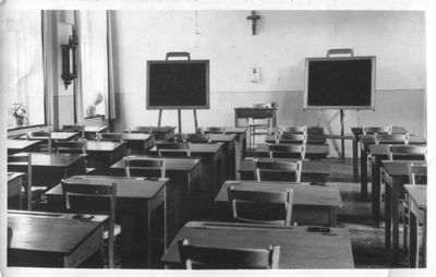 254006 De studiezaal van het Juvenaat met MULO-opleiding van de Broederscongregatie in Heerlen