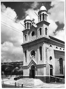 130653 De kerk van de H. Familie in San Mateo te Willemstad, Curaçao (Antillen)