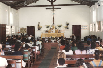 146199 Interieur van de kerk Santa Rita de Cássia te Ilhéus, Bahia (Brazilië)