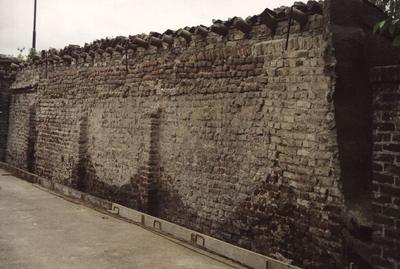 265526 De oude muur met restanten van het bakhuis en mogelijk het Priorschupke van het klooster te St. Agatha