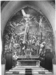 276020 Muurschildering in het priesterkoor van de kapel in het klooster Mater Dolorosa te Molenhoek (Mook)