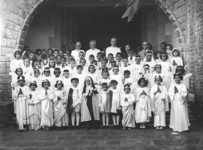 187070 Eerste communie in de kerk te Madalena, Recife (Brazilië)