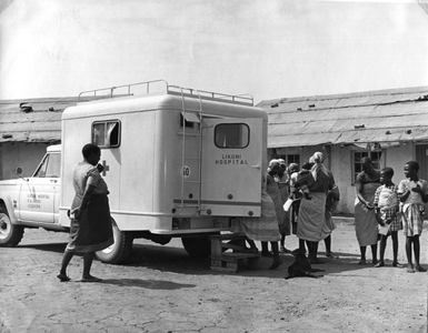 116291 Onderzoekswagen van het Likuni Ziekenhuis bij de Anta Natap Kliniek in Malawi
