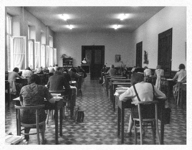 175542 Toen studiezaal van het pensionaat te Roermond