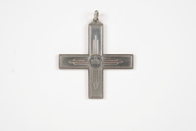 VW-Z107-002 Kruis met het Jezusmonogram IHS voor op het scapulier