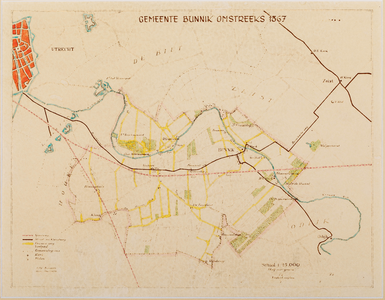  Gemeente Bunnik omstreeks 1867 (naar gemeentekaartje H. Suringar)