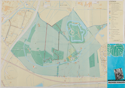  Wandelkaart van de landgoederen Amelisweerd en Rhijnauwen onder Bunnik