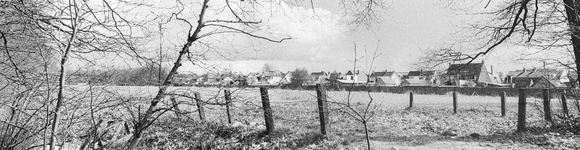  De seminarievelden in de winter van 1974-1975. Panoramafoto van Sylvia Leffers-Dekker en Annette Augustijn-van Buuren.