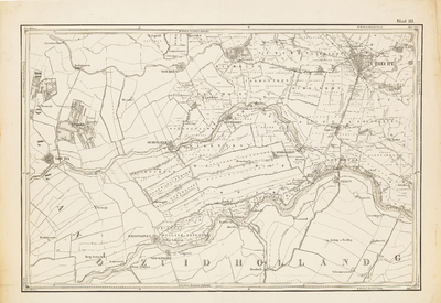  Kaart van de provincie Utrecht. Blad III [1ste editie]