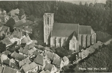 Nr.: 492 - Elburg, Ned. Herv. Kerk Luchtopname van de Nederlands Hervormde Kerk