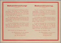 snv008000016 97, Affiche van de Rijkscommissaris voor het bezette Nederlandsche gebied betreffende de bescherming van ...