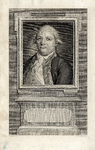 Nr.: GME 771- Portret van Jacob Pieter van Braam, Kapitein ter Zee. Portert in een vierkant met 2 krullen op elk oor. ...