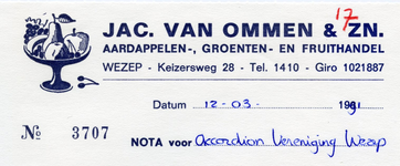 3 Jac. van Ommen & zn.; Wezep; 1991