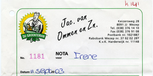 8 Jac. van Ommen; Wezep; 2003