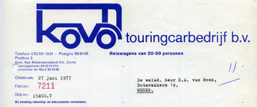 16 Kovo touringcarbedrijf b.v.; Oldebroek; 1977